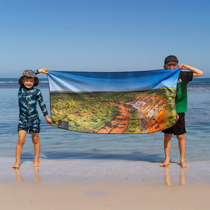 Geraldton Beach Towel - Coalseam & Canola Fields