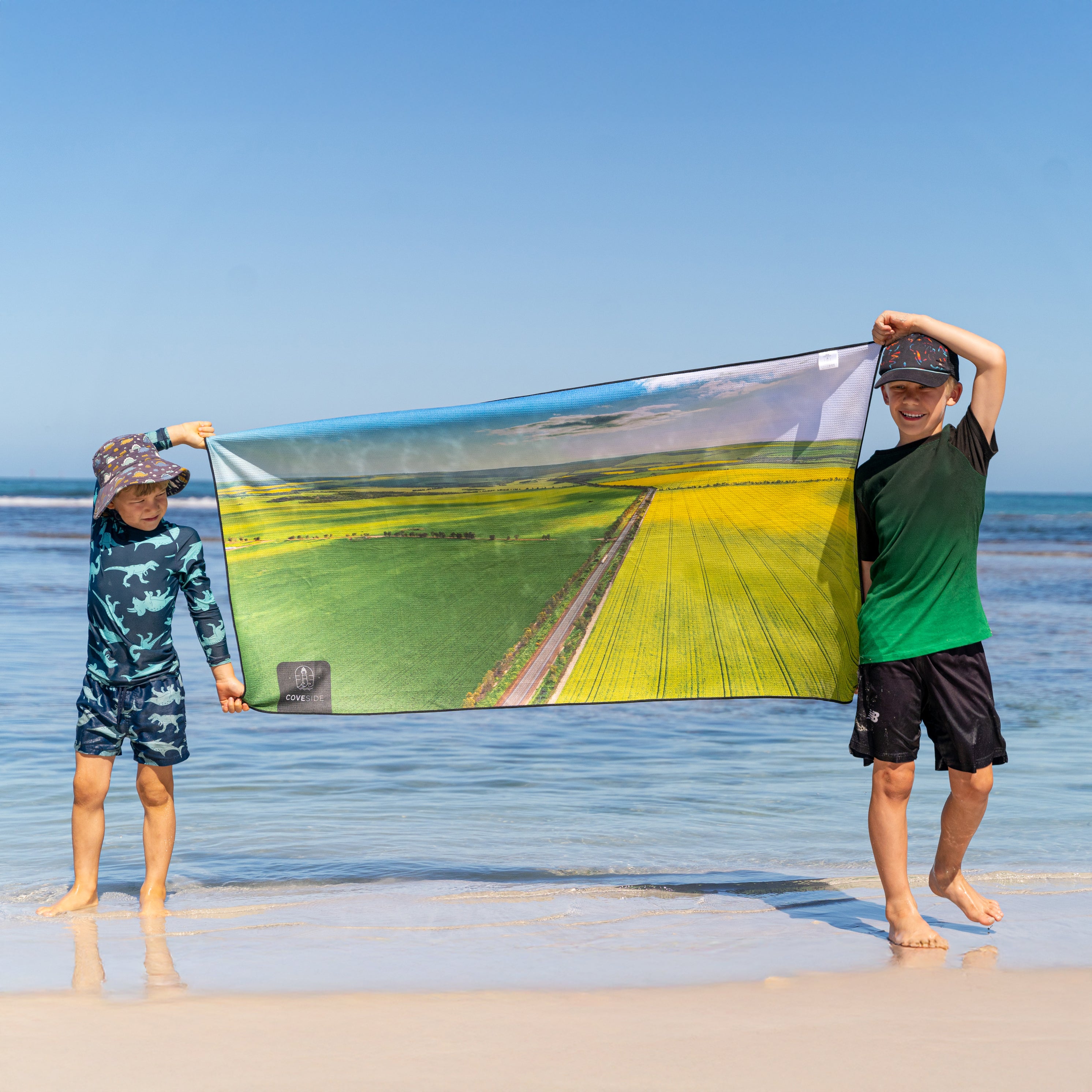 Geraldton Beach Towel - Coalseam & Canola Fields