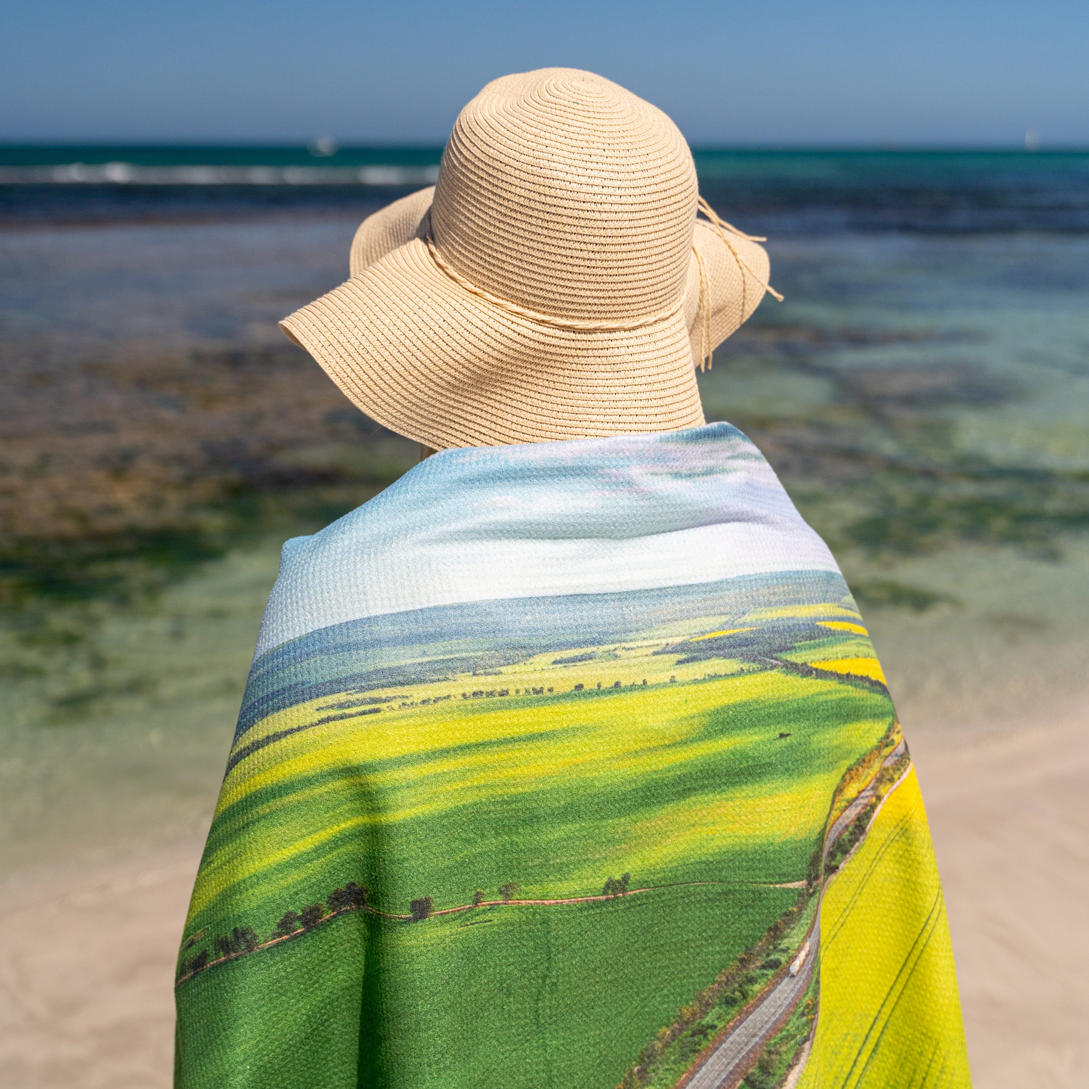 Geraldton Beach Towel - Coalseam & Canola Fields