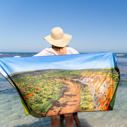 Geraldton Beach Towel - Coalseam & Canola Fields